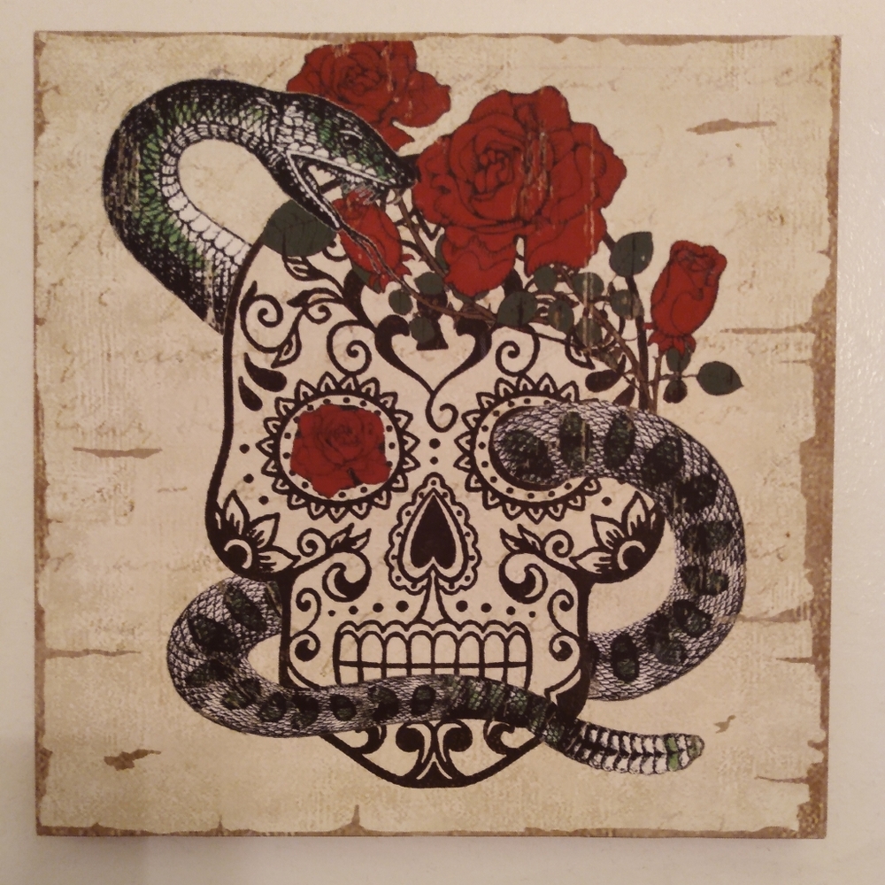 Sugar skull canvas